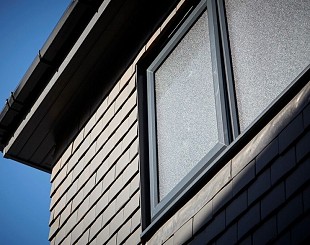 Grey triple glazed windows