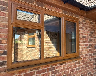 Rosewood UPVC windows