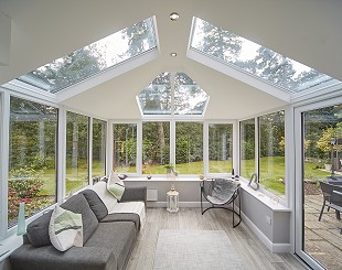 Hybrid conservatory roof