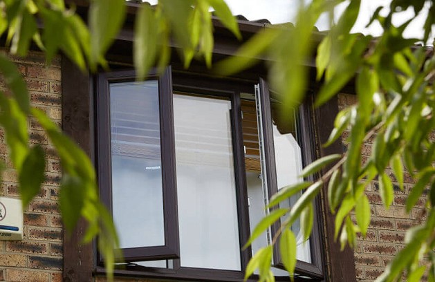 Anthracite grey double glazed windows