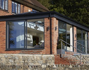 Orangery with patio doors