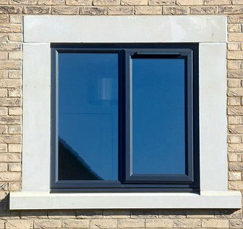 Grey UPVC windows