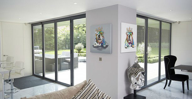 Kitchen with bifold doors