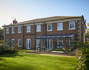 Conservatory with sliding doors