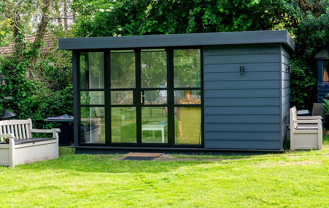 Couple delighted as heritage door gives their new EYG Garden Room a ‘stylish, unique and modern’ look