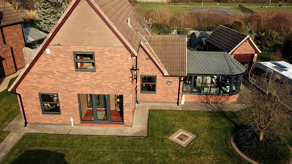 Solid tiled conservatory roof