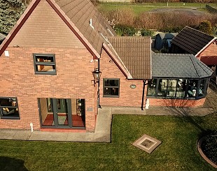 Coloured UPVC double glazed windows