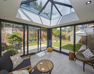 Conservatory with lantern roof