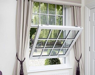 Sliding sash UPVC windows