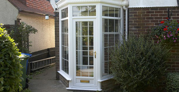 White UPVC door