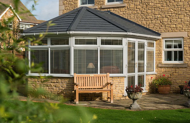 Replacement roof on conservatory