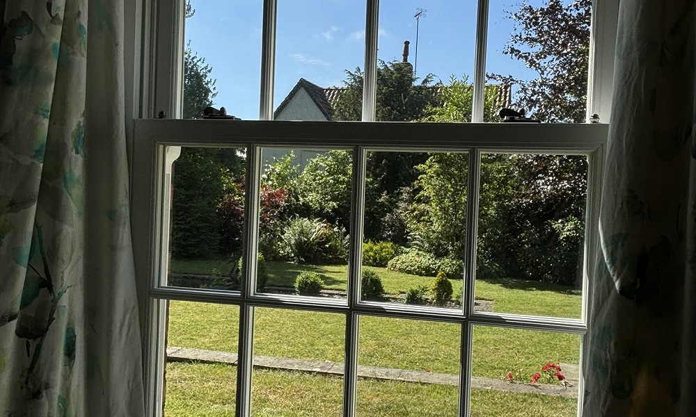 Sliding ash windows traditional house