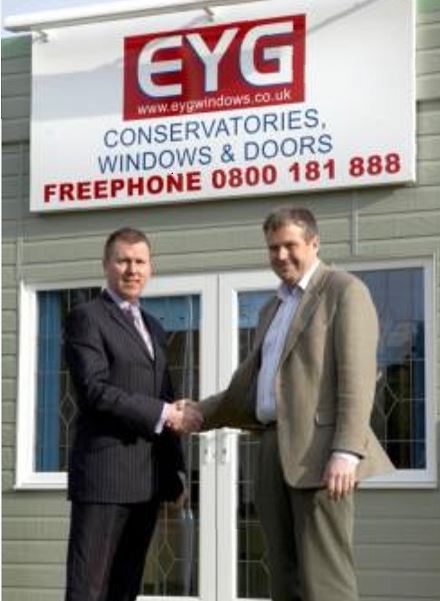 John Waugh and Richard Pennell when EYG opened at the garden centre 15 years ago (002)