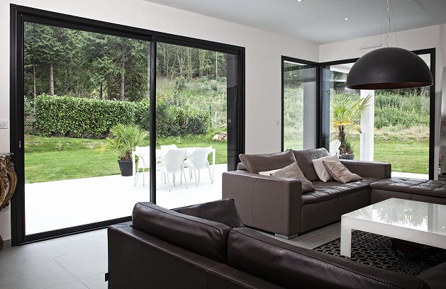 Modern patio sliding doors