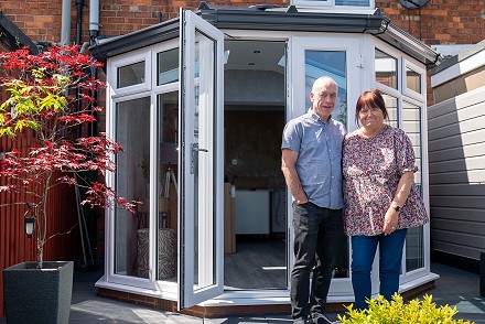 EYG steps in to complete dream home extension after couple lose £11,500 after TWO building firms collapse