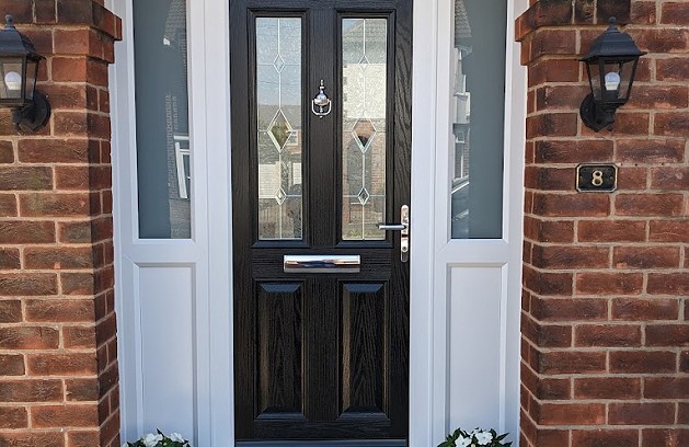 Back composite front door