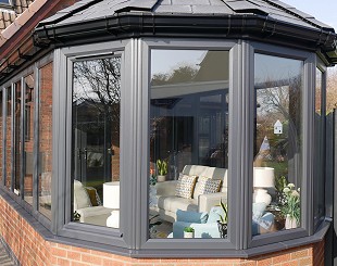 Tilt and turn windows on conservatory