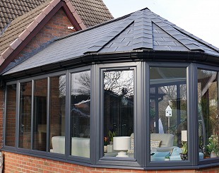 Victorian conservatory with tiled roof