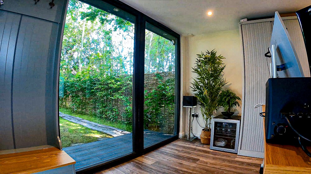 Interior of garden room