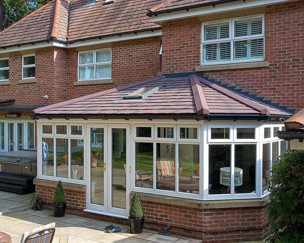 Solid tiled conservatory roof