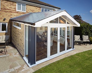 Solid tiled conservatory roof