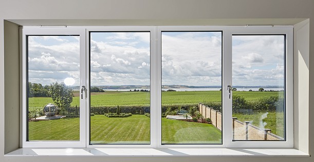 White UPVC windows